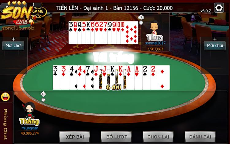 Hướng dẫn cách chơi chi tiết trong Tiến Lên