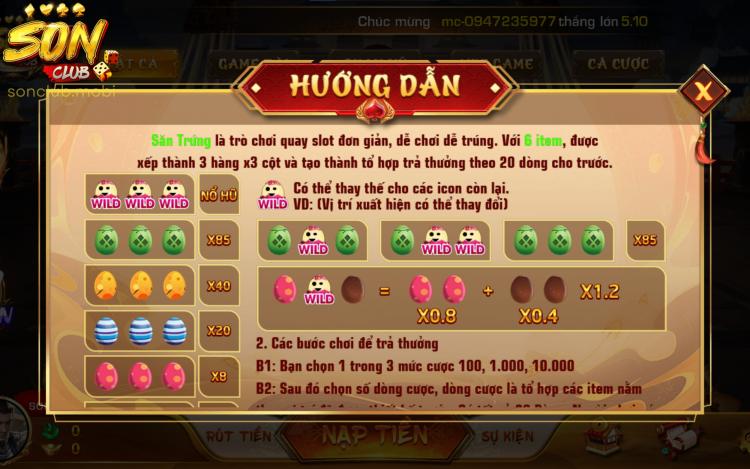 Hướng dẫn cách quay hũ săn trứng dễ hiểu