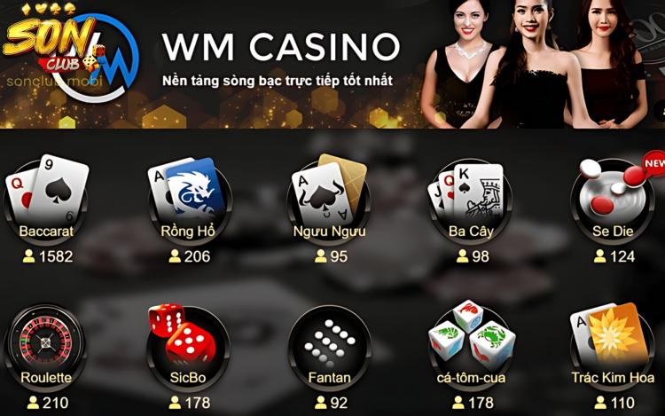 Nhiều trò chơi hấp dẫn có mặt tại sảnh Casino Live