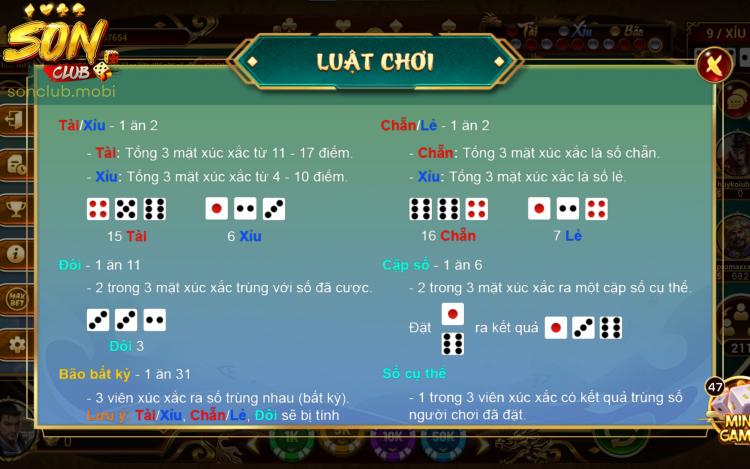 Những tụ cược quan trọng trong trò chơi