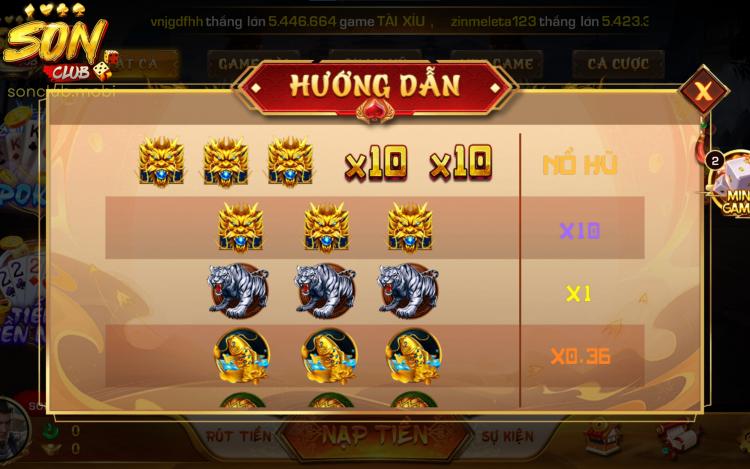 Quy định tính điểm và ăn jackpot chiến thắng
