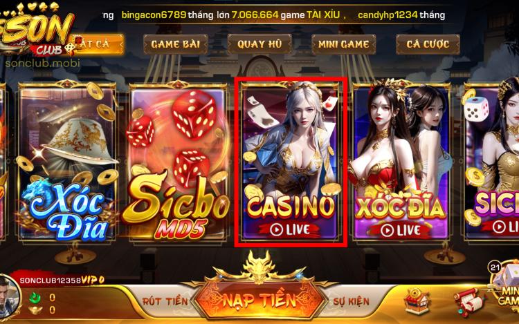 Sảnh Casino Live sở hữu nhiều ưu điểm hấp dẫn dành cho người chơi