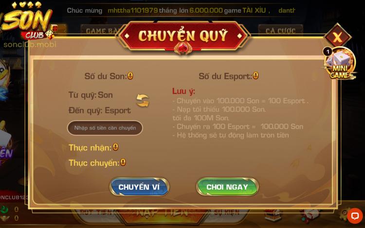 Sonclub sở hữu 2 hình thức cá cược thể thao phổ biến