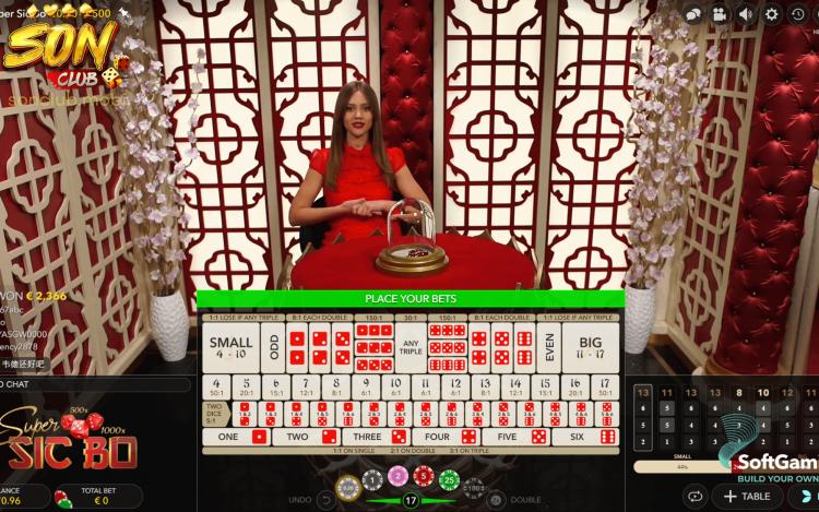 Tỷ lệ thắng Sicbo live sẽ dao động từ 2.96 đến 2.5