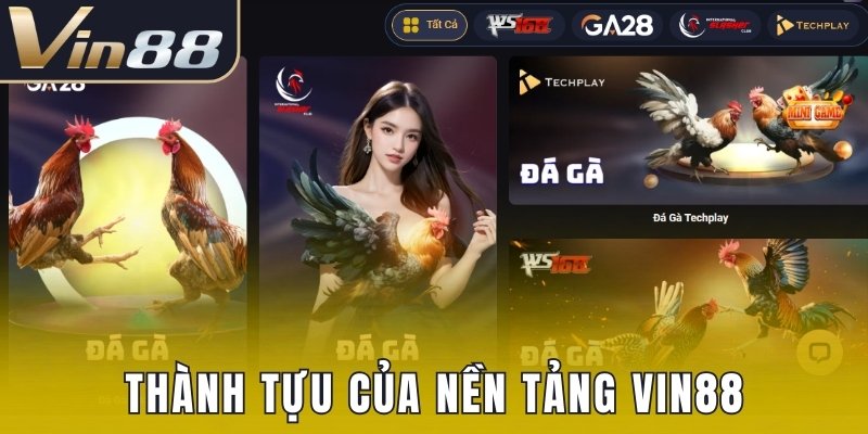 Thành tựu của nền tảng Vin88